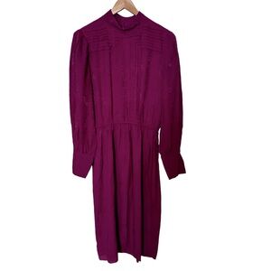 Women’s vintage dress medium burgundy‎